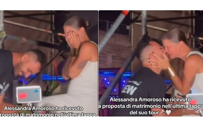 “Ma sei impazzito?”: Alessandra Amoroso riceve la proposta di matrimonio da Valerio Pastore – VIDEO