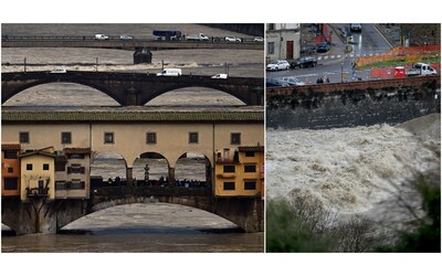 Maltempo, allerta rossa in Toscana ed Emilia-Romagna: Arno in piena, attesa per il picco. A Prato e in altri Comuni chiusi negozi e aziende