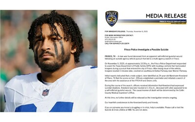 Marshawn Kneeland si toglie la vita dopo un inseguimento della polizia: choc in Nfl. Alla famiglia aveva scritto: “La farò finita con tutto”