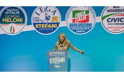 Meloni e i leader della destra chiudono la campagna in Veneto Referendum non su di me Poi attacca la sinistra e Prodi