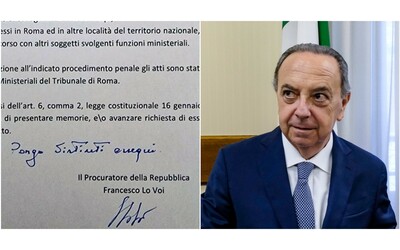 Meloni indagata, il saluto del procuratore Lo Voi nell’avviso di garanzia: “Porgo distinti ossequi”