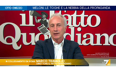 Meloni indagata, Travaglio a La7: “Ogni sua parola è una menzogna, drammatizza una questione e la butta in caciara e complotto”