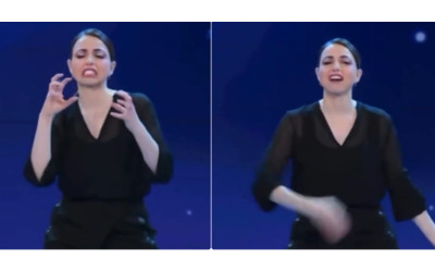 Mia madre alzava il volume della musica in macchina mi faceva sentire le vibrazioni e mi traduceva le parole chi Martina Romano l interprete che traduce le canzoni di Sanremo nella lingua dei segni