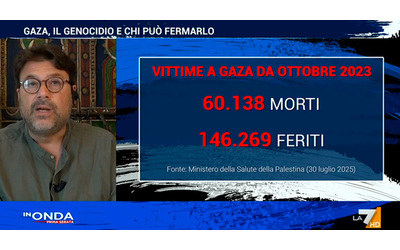Montanari a La7: “Il genocidio a Gaza è anche italiano, perché è commesso con le armi di Leonardo”
