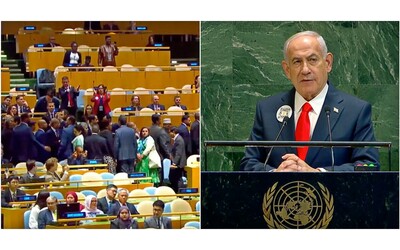 Netanyahu all’Onu, alcune delegazioni abbandonano la sala per protesta: il video
