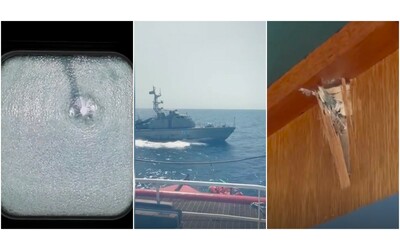 Ocean Viking, gli spari e i fori sull’imbarcazione dell’ong: il video dell’attacco