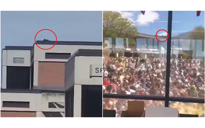 Omicidio Kirk, il video del presunto killer sul tetto: prima è appostato dietro un cornicione, poi la fuga