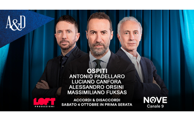 Padellaro, Canfora, Orsini e Fuksas ospiti di Luca Sommi ad Accordi&Disaccordi, sabato 4 ottobre. Con Travaglio e Scanzi