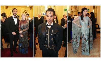 Prima della Scala 2025 i retroscena dal foyer Mahmood e Achille Lauro emozionati ed elegantissimi Enzo Miccio Look sottotono C qualche coroncina qualche zarina russa ma regna la sobriet