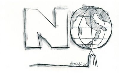 Referendum l artista Tullio Pericoli si schiera per il No con un disegno il regalo al comitato promosso dai magistrati