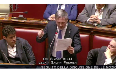 Riarmo, Billi (Lega) in Aula: “Contrari a 800 miliardi spesi in proiettili”. Applausi dall’opposizione