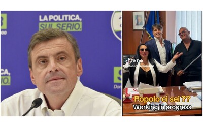 Rita De Crescenzo nell’ufficio del consigliere regionale Di Fenza per un tiktok, Calenda: “Buffonate, espulso da Azione”