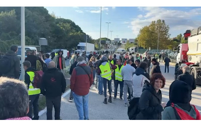 Sciopero generale, a Livorno bloccato l’accesso al porto: lunghe file di camion, bloccato il traffico commerciale – Video