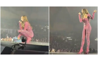 Scusate ho avuto un abbassamento di voce faccio fatica a cantare Elodie scoppia in lacrime in concerto Eboli e si scusa con i fan