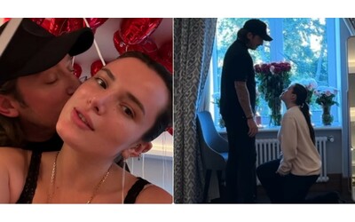 “Sei una donna, non dovresti chiederlo tu”: Bella Thorne fa la proposta di matrimonio a Mark Emms e scoppia la polemica