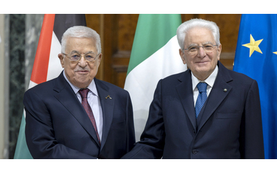 Sergio Mattarella riceve Abu Mazen al Quirinale Grande vicinanza alla Palestina consolidata in quest ultimo periodo