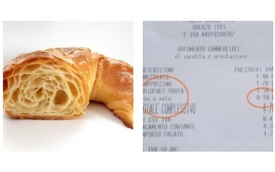 Si fa tagliare un croissant a metà e trova sullo scontrino 10 centesimi in più: la pasticceria travolta da recensioni negative. Il titolare: “Scelta che difendiamo”