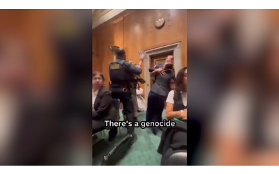 “Siete complici del genocidio a Gaza”, la clamorosa protesta di due veterani Usa in Senato: la polizia li trascina via – Video