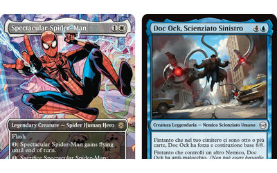 Spider-Man arriva in Magic: The Gathering, a Milano una ragnatela intrappola la sua carta