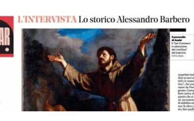 Sul Fatto Quotidiano in edicola: intervista ad Alessandro Barbero su San Francesco