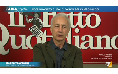 Travaglio a La7: “Accuse a Ricci? Difficile dimostrare la corruzione. Per me è abuso...