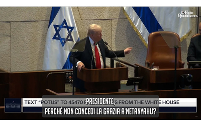 Trump alla Knesset si rivolge a Herzog: “Presidente, perché non concede la grazia a Netanyahu?”
