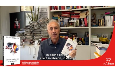 “Tutto quello che si deve sapere su una guerra che va avanti da 10 anni”. Travaglio presenta ‘Ucraina, Russia e Nato in poche parole’