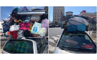 Un’auto sovraccarica attraversa l’Italia per arrivare fino a Genova e diventa virale – IL VIDEO