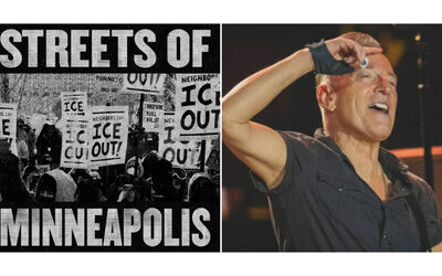 Una citt in fiamme ha combattuto fuoco e ghiaccio sotto gli stivali dell esercito privato di Re Trump il significato di Streets of Minneapolis di Bruce Springsteen