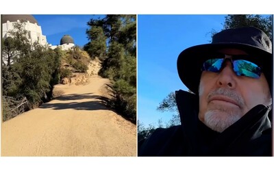 Vasco nel Griffith Park di Los Angeles, dove la paura degli incendi tiene tutti lontani da potenziali pericoli: “Sembra il deserto”