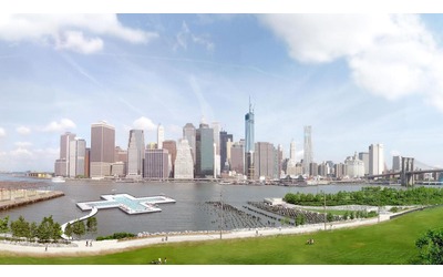 A New York una piscina galleggiante filtra l’acqua dell’East River e la rende balneabile