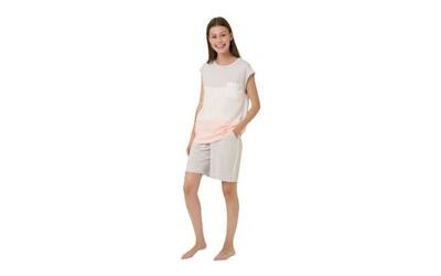 RAGNO Pigiama Donna Manica Corta e Pantaloncino.