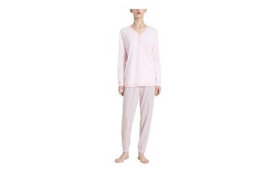 Ragno Pigiama Donna Manica Lunga 100% Cotone Leggero DQ12N1
