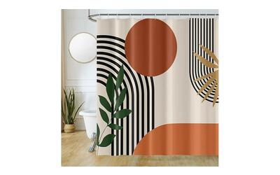 Tenda Doccia Boho Terracotta 240cm Uiiooazy