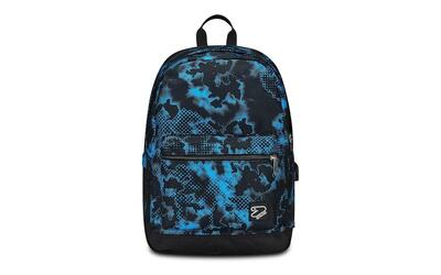 Zaino Scuola Pro Estensibile The Double Blu Nero Seven