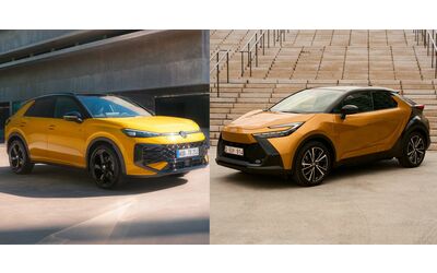 Volkswagen T-Roc vs Toyota C-HR, crossover a confronto: versioni e prezzi