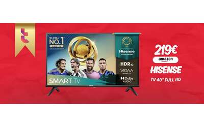 40″ e risoluzione da cinema per questa Smart TV Hisense da 219€: è affare