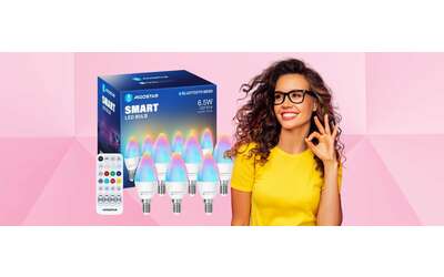 5 lampadine WiFi colorate (E14) compatibili con comandi vocali tue a 18€