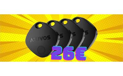 Air Tag Smart Tracker ATUVOS: 4 trova oggetti per non perdere più nulla a soli 26€