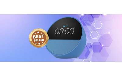 Amazon Echo Spot (modello 2024) in offerta a tempo imperdibile