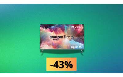 Amazon Fire TV Omni QLED: Smart TV 4K con Alexa, sconto del 43%