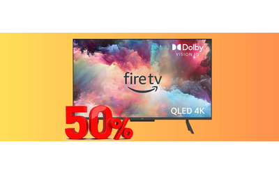 Amazon Fire TV Serie Omni QLED da 50 in offerta bomba a met prezzo