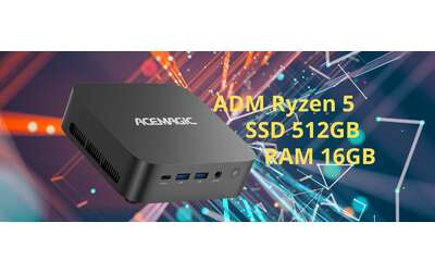 AMD Ryzen 5, 16GB RAM e 512GB SSD: questo Mini PC è una bomba e costa poco