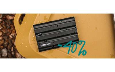 Archivia ciò che vuoi con l’SSD portatile Samsung T7 da 1TB ora al 40%