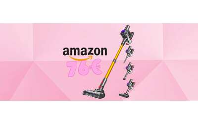 Aspirapolvere senza fili da 35Kpa con tanti accessori a soli 76€ su Amazon