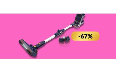 Aspirapolvere senza fili, sconto risucchiato via e potenza shock (-67%)