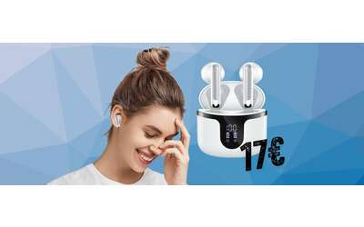 Auricolari Bluetooth con cancellazione rumore e 8h di audio a soli 17€