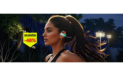 Auricolari Bluetooth con luce notturna, ottimi per andare a correre: bastano 12€