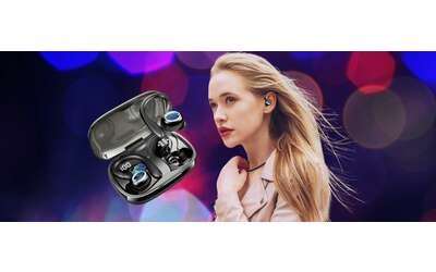 Auricolari Bluetooth impermeabili e con gancetti stabili perfetti per lo sport