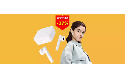 Auricolari Xiaomi imperdibili a 29€: durano 20 ore e cancellano il rumore